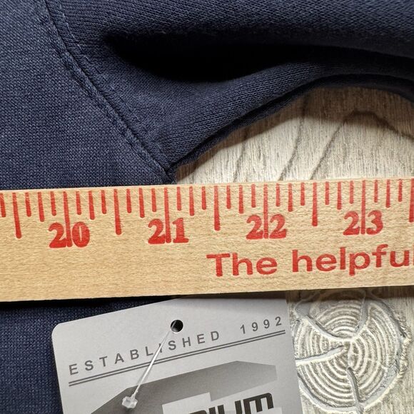 Xavier Musketeers Logo Hoodie Men’s M Blue Stadium Athletics Sewn Letters New - Picture 10 of 12